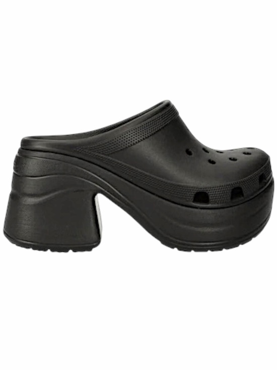 CROCS Shoes - Crocs Siren Clog 208547 Black Platform Chunky Heel Mules Men's 11 / Women's 13